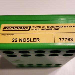 77768 Redding Type-S Full Length Bushing Size Die 22 Nosler