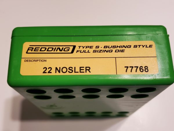 77768 Redding Type-S Full Length Bushing Size Die 22 Nosler