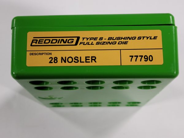 77790 Redding Type-S Full Length Bushing Size Die 28 Nosler
