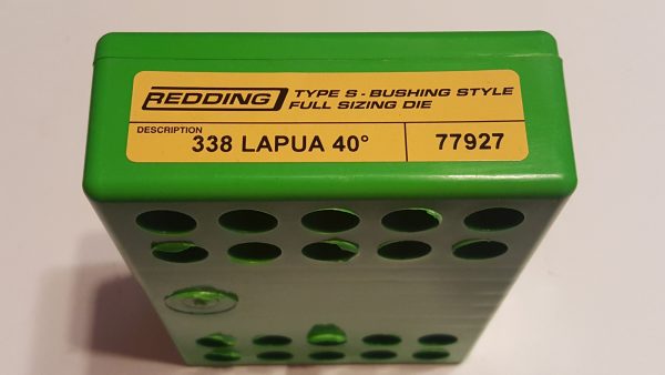 77927 Redding CUSTOM Type-S Full Length Bushing Size Die 338 Lapua 40* V2