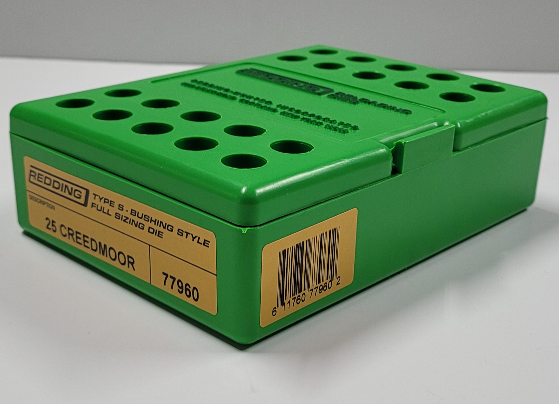 77960 Redding Type-S Full Length Bushing Size Die 25 Creedmoor