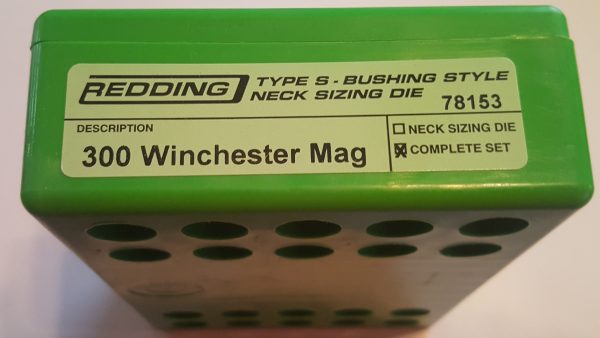 78153 Redding 3-Die Type-S Die Set 300 Winchester Magnum