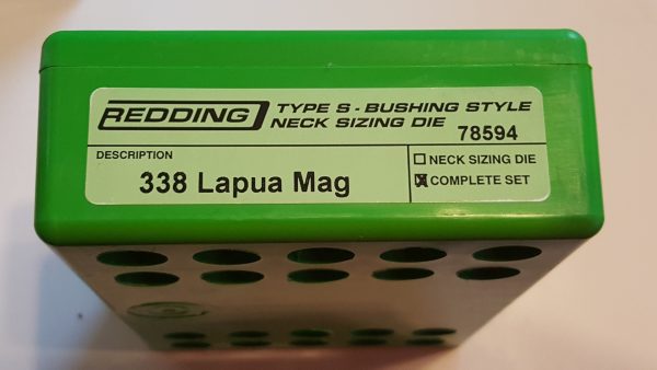 78594 Redding 3-Die Type-S Die Set 338 Lapua Magnum