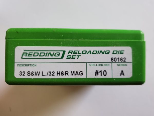 80162 Redding 3-Die Full Length Die Set 32 S&W Long H&R Magnum