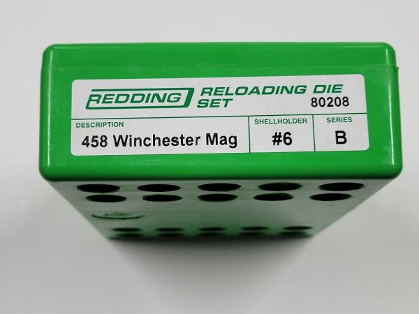 80208 Redding 3-Die Full Length Die Set 458 Winchester Magnum
