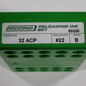 80220 Redding 3-Die Full Length Fireball Die Set 32 ACP