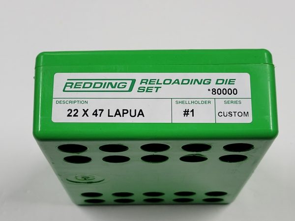 80xxx CUSTOM Series Redding Bottleneck Full Length Die Set 22 x 47L Lapua