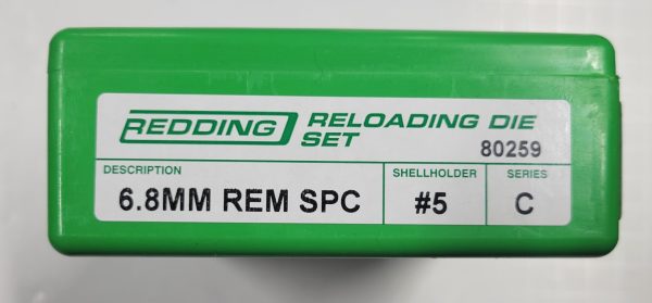 80259 Redding 2-Die Full Length Die Set 6.8mm SPC Remington