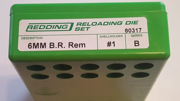 80317 Redding 2-Die Full Length Die Set 6mm Benchrest Remington