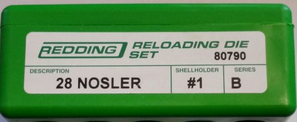 80790 Redding 2-Die Full Length Die Set 28 Nosler