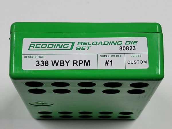 80823 CUSTOM Series Redding Bottleneck Full Length Die Set 338 Weatherby RPM