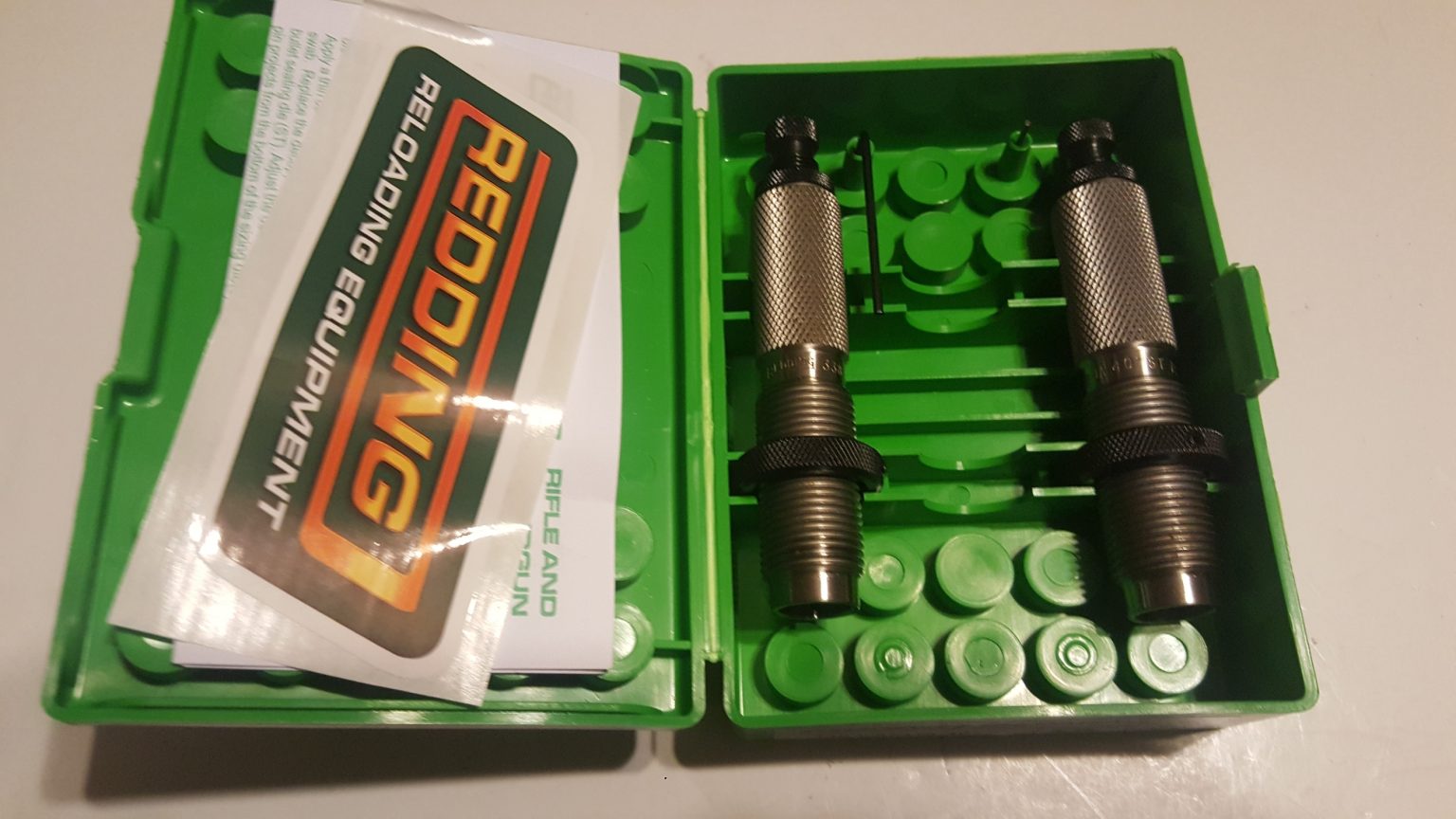 80927 CUSTOM Redding 2-Die Full Length Die Set 338 Lapua 40* Version 2 ...