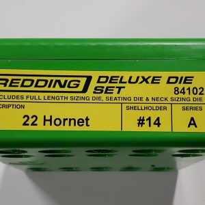84102 Redding 3-Die Deluxe Die Set 22 Hornet