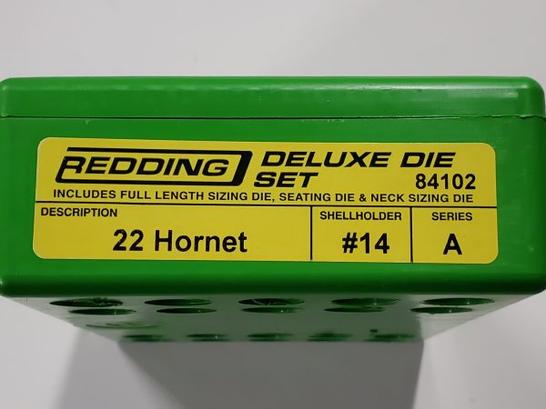 84102 Redding 3-Die Deluxe Die Set 22 Hornet
