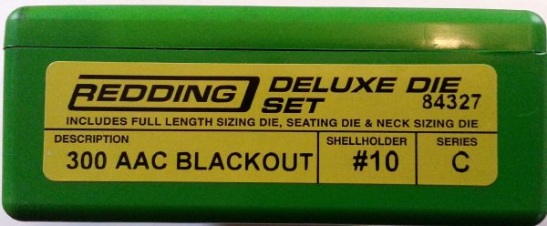 84327 Redding 3-Die Full Length/Neck Die Set 300 AAC Blackout