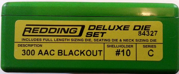 84327 Redding 3-Die Full Length/Neck Die Set 300 AAC Blackout