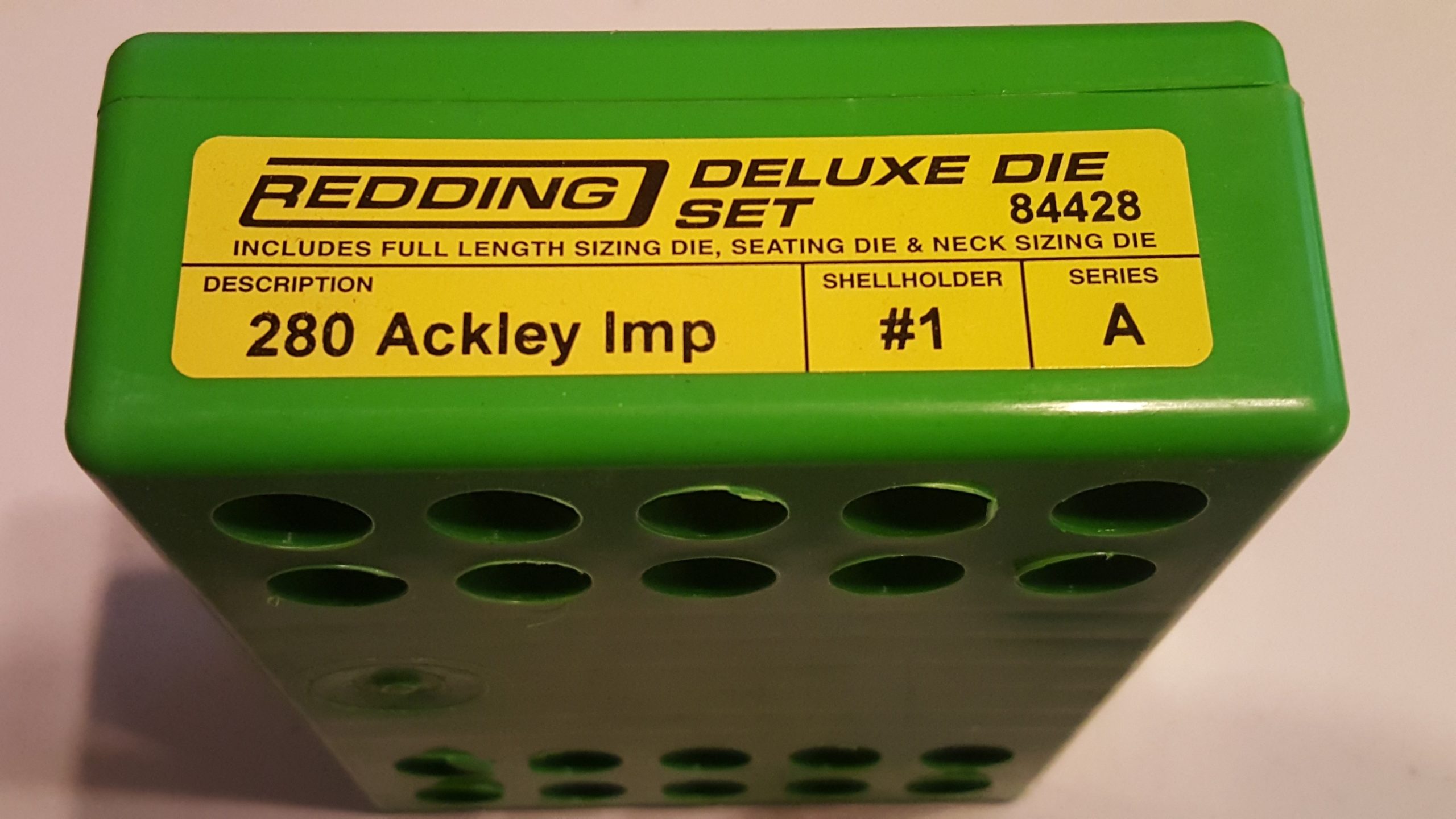 84428 Redding 3-Die Full Length/Neck Die Set 280 Ackley Improved - Image 2