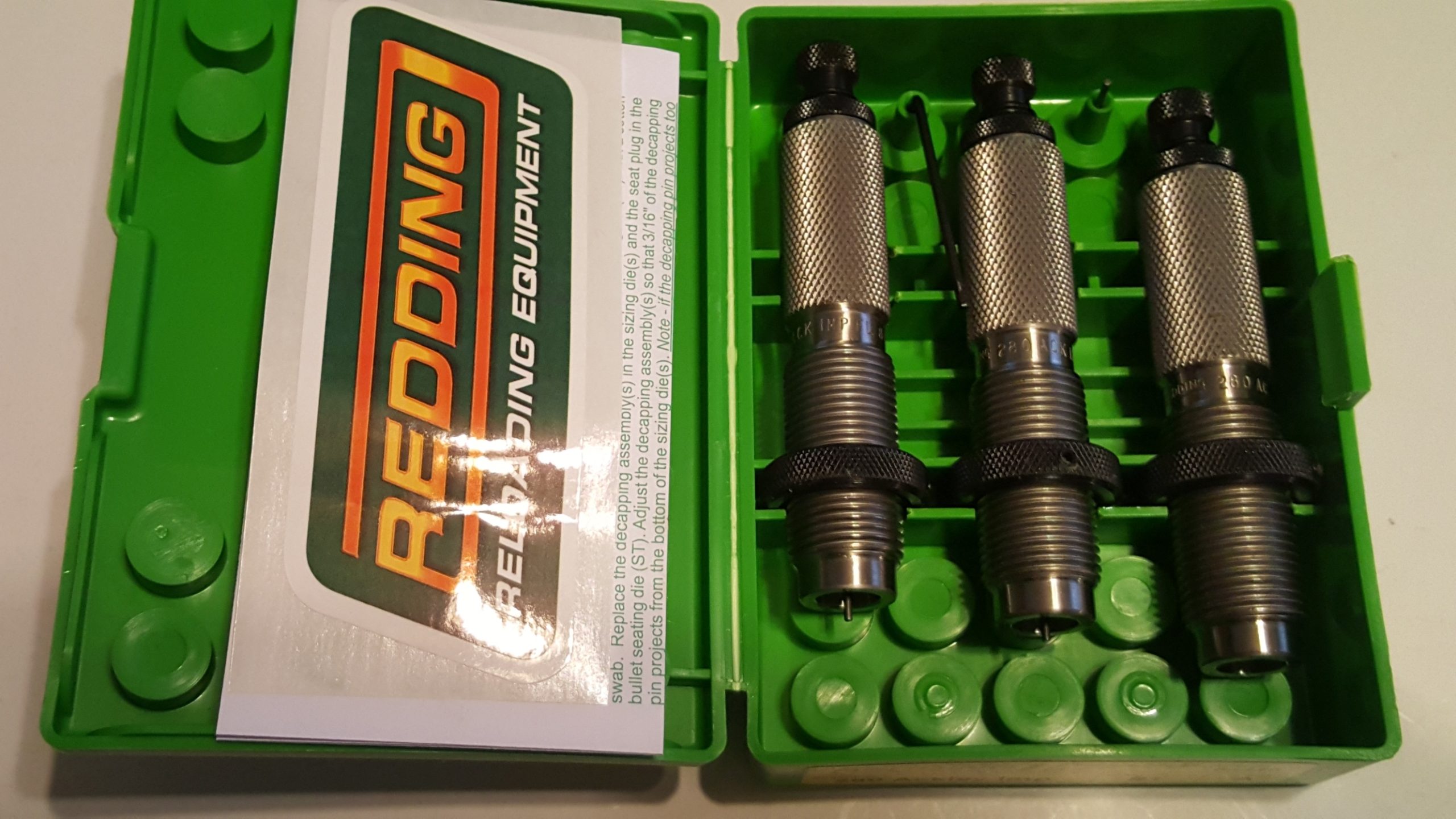 84428 Redding 3-Die Full Length/Neck Die Set 280 Ackley Improved