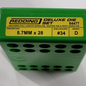 84477 Redding 3-Die Deluxe Die Set 5.7mm x 28 5.7x28mm