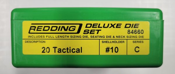 84660 Redding 3-Die Full Length / Neck Die Set - 20 Tactical