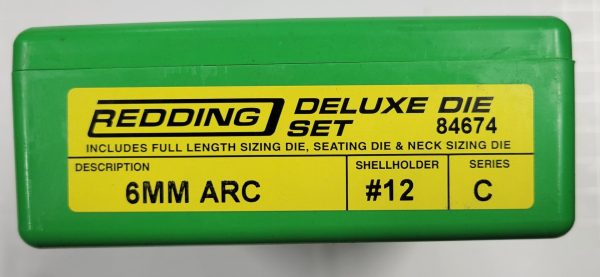 84674 Redding 3-Die Full Length / Neck Die Set 6mm ARC