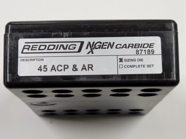 87189 Redding NxGEN Carbide Sizing Die 45 ACP AR GAP - Image 2