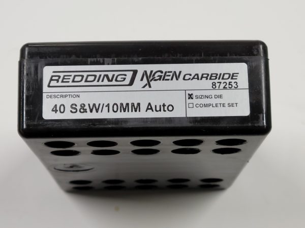 87253 Redding NxGEN Carbide Sizing Die 40 S&W / 10mm Auto - Image 2