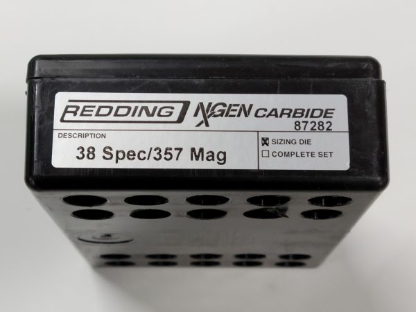 87282 Redding NXGen Carbide Sizing Die 38 Special 357 Magnum
