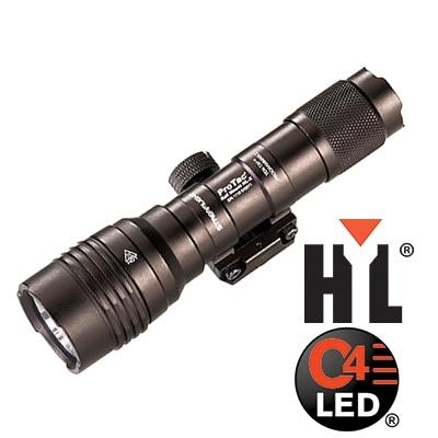 88066 ProTac Rail Mount HL-X C4 LED Rechargeable Flashlight – 1000 Lumens, Black
