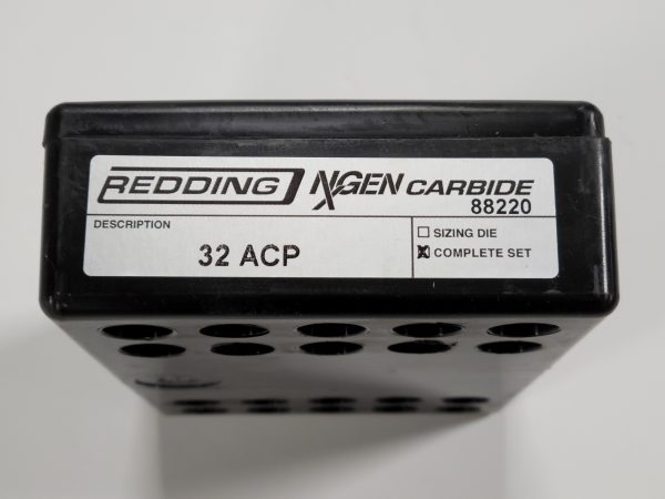 88220 Redding NxGEN Carbide 3-Die Set 32 ACP - Image 2