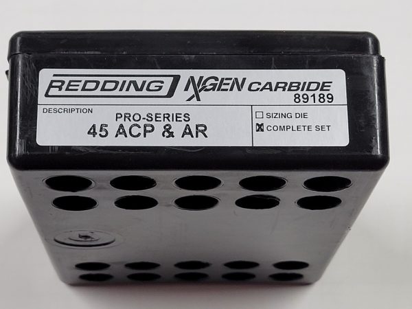89189 Redding NxGEN Carbide PRO SERIES Die Set 45 ACP