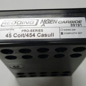 89191 Redding NxGen Carbide PRO SERIES Die Set 45 Colt 454