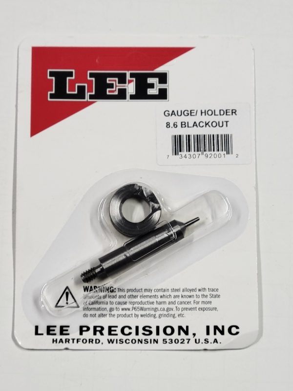 92001 Lee Case Length Gauge & Shellholder 8.6 Blackout