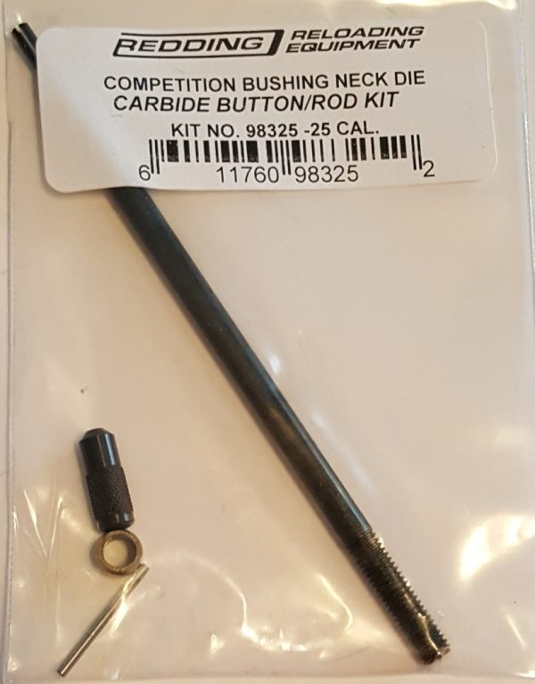 98325 Redding 25 cal. Competition Carbide Size Button Kit