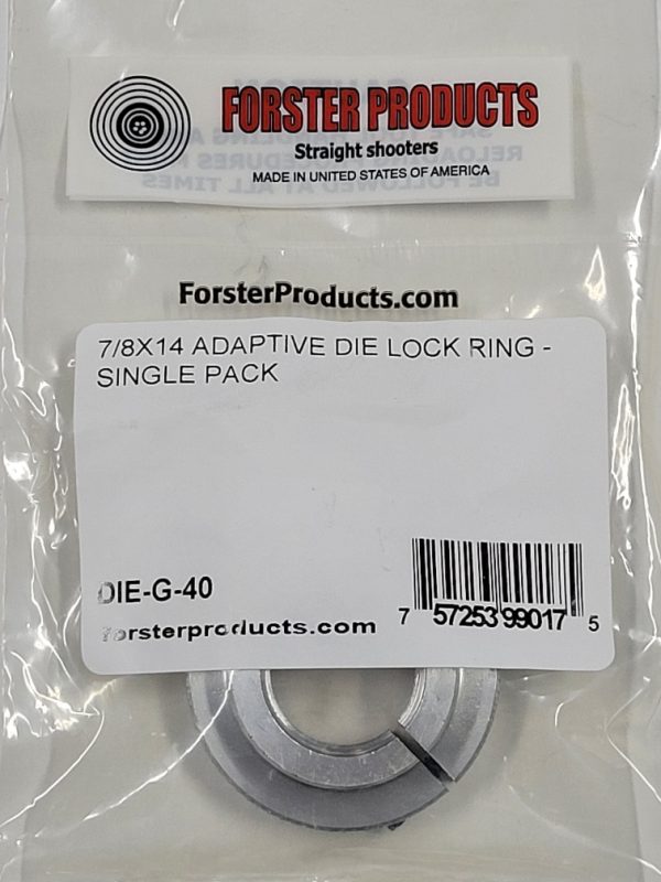 DIE-G-40 Forster 1 1/4" to 7/8"-14 Adaptive Die Lock Ring CO-AX XL Press