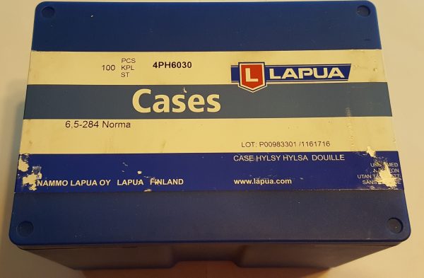 4PH6030 Lapua Brass 6.5 x 284 Norma Box of 100