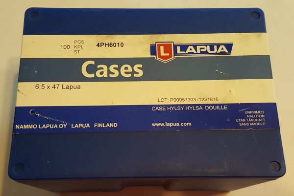 4PH6010 Lapua Brass 6.5 x 47 Lapua Box of 100