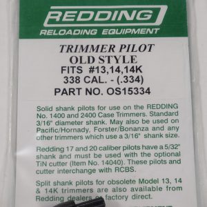 Old Style Case Trimmer Pilots & Parts