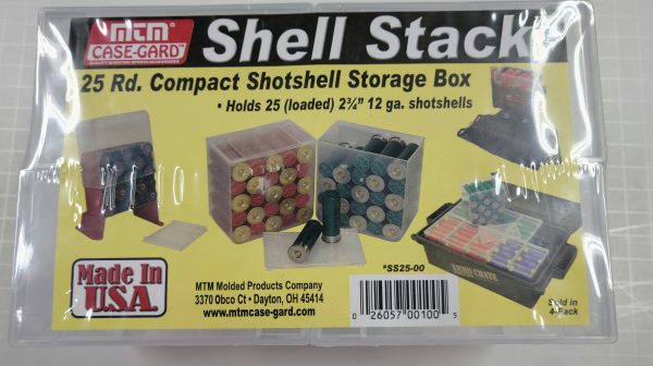 SS25-00 MTM Shell Stack 25 Rd Compact Shotshell Storage Boxes
