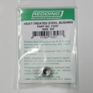73257 Redding Heat Treated Steel .257 Neck Size Bushing